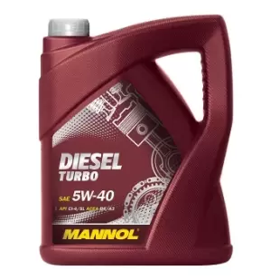 Image of MANNOL Engine oil 5W-40, Capacity: 5l, Synthetic Oil MN7904-5