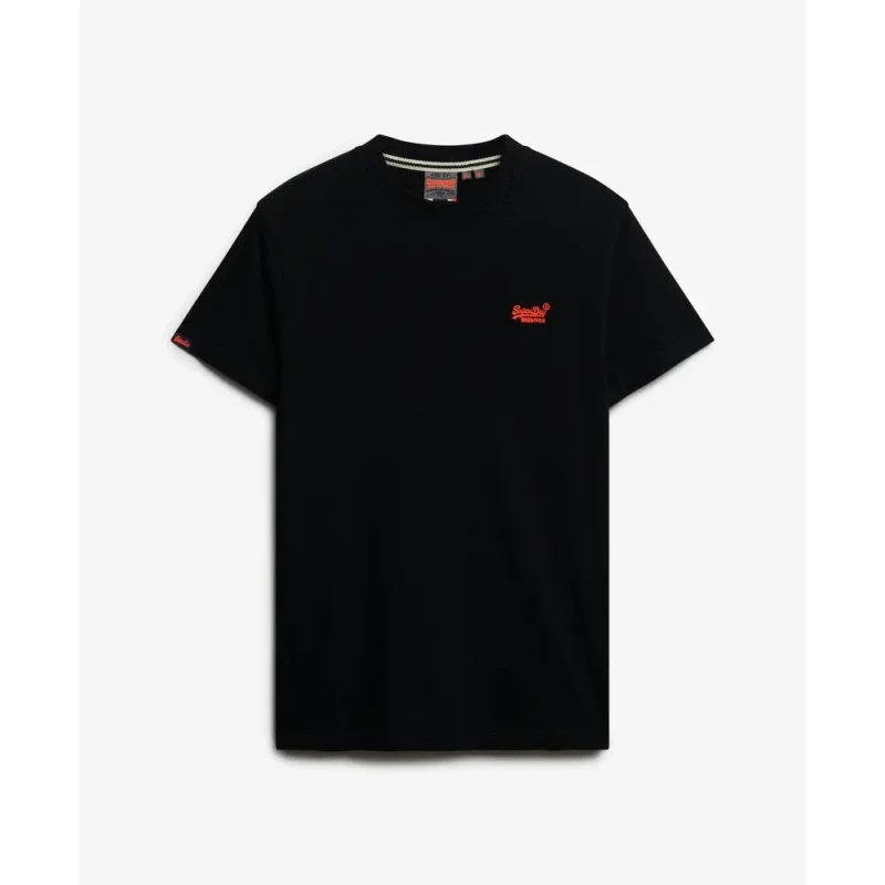 Image of Superdry Essential Logo T-Shirt black/orange Men L