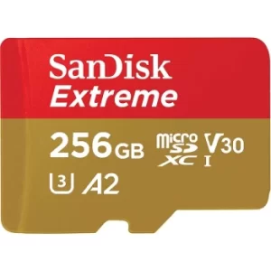 Image of SanDisk Extreme 256GB microSD Card for Mobile Gaming
