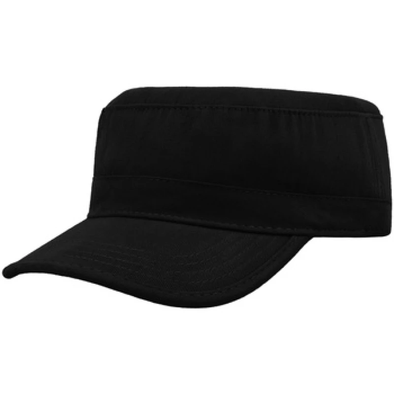 Image of Atlantis Atlantis Men Tank Brushed Cotton Military Cap in Black One Size Male 5059000117855