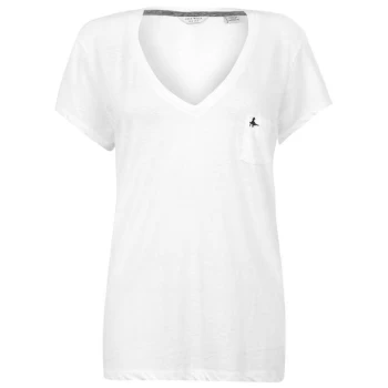 Image of Jack Wills Bicester V Neck T-Shirt - White
