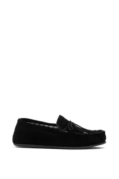 Image of Bruce Real Suede Moccasin Slippers