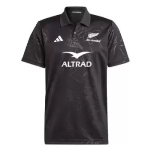Image of adidas All Blacks Supporters Polo Shirt 2023 Adults - Black