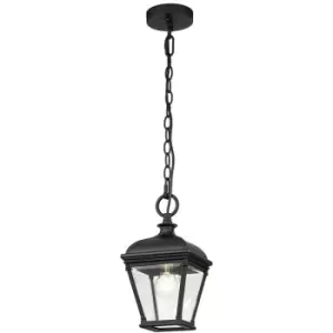 Image of Elstead Bayview Outdoor Pendant Ceiling Light Black, IP44