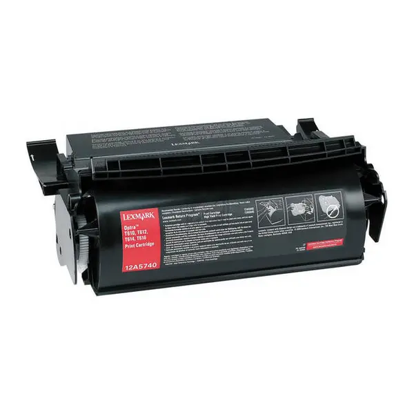 Image of Lexmark 12A5740 Original Black Standard Capacity Toner Cartridge