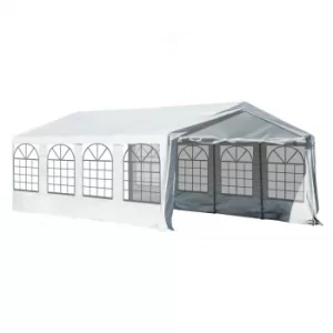 Image of Outsunny Garden Gazebo Marquee, Steel Frame, Water Resistant, size