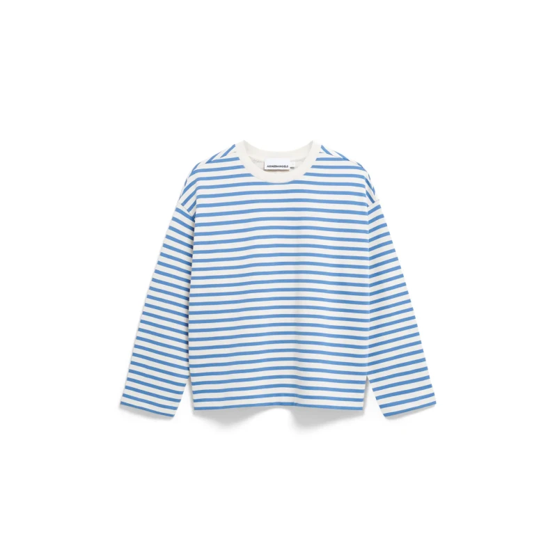 Image of ARMEDANGELS Striped womens sweatshirt ARMEDANGELS Maarlen Noir Female S