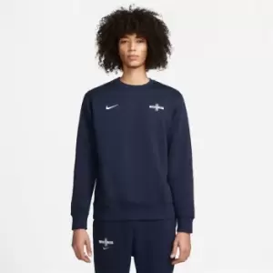 Image of Nike Mens Fleece Sweatshirt - Black