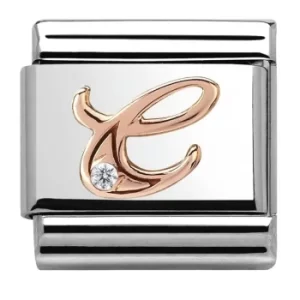 Image of Nomination CLASSIC Rose Gold Letters C Charm 430310/03