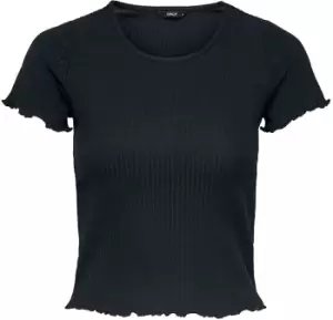 Image of Only Emma Short Top T-Shirt black