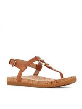 Image of Ugg Aleigh Flat Sandal - Almond