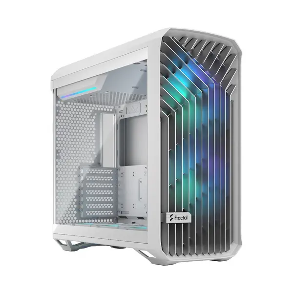 Image of Fractal Design Torrent White TG RGB Clear Tint Mid Tower PC Gaming Case - FD-C-TOR1A-07
