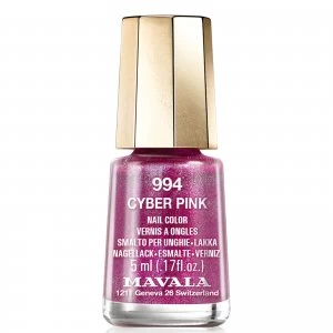 Image of Mavala Cyber Chic Mini Colour Nail Varnish 5ml (Various Shades) - Cyber Pink