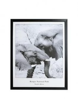 Image of Arthouse Monochrome Elephant Framed Print