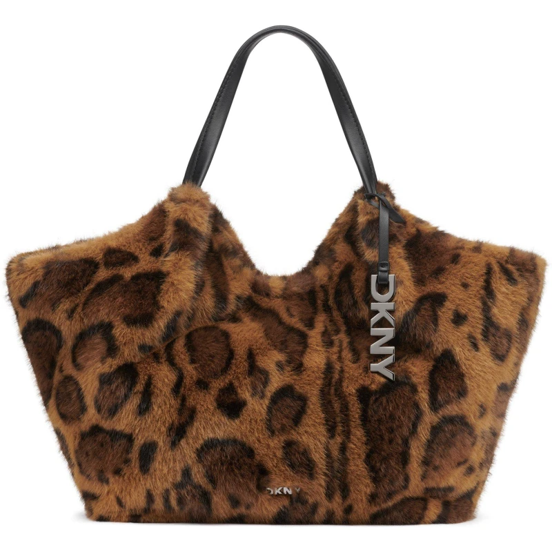Image of DKNY Womens Paula Tote Bag LEOPARD female One Size