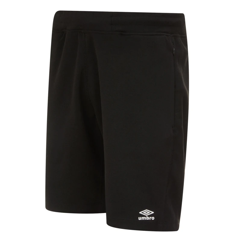 Image of Umbro Umbro Men Pro Fleece Shorts in Black Size: Small Black S Male 5063107684097