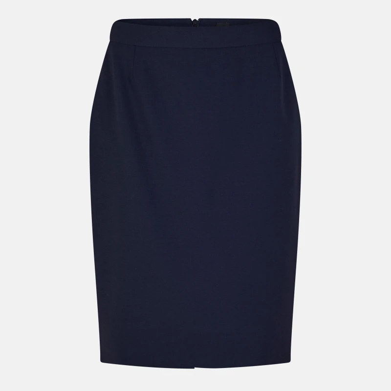 Image of Boss Womens Vilea Jersey Skirt Navy female 6 (XS)