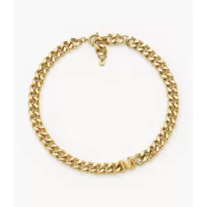 Image of Michael Kors Womens 14K -Plated Statement Logo Collar Necklace - Gold
