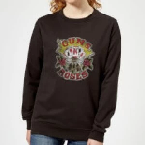 Image of Guns N Roses Cards Womens Sweatshirt - Black