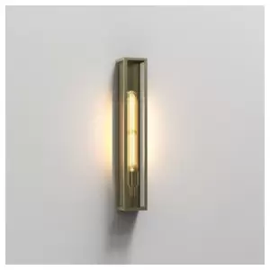 Image of Astro Harvard 500 - Outdoor Flush Wall Light Natural Brass IP44, E27