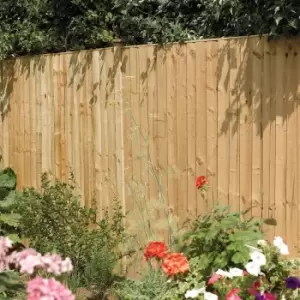 Image of Rowlinson 3pk Vertical Board Panel Pressure Treated Fence - 6x4