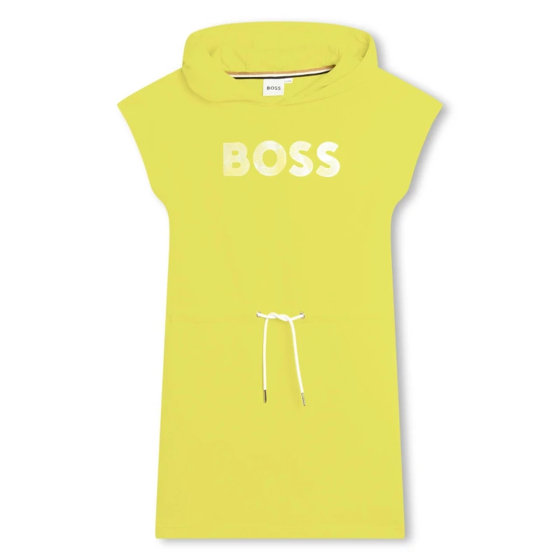 Image of Boss Hoodie Dress Juniors - Yellow Yellow 4 - 5 Years