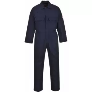 Image of Portwest - BIZ1 Navy Sz 5XL T Bizweld Flame Retardant Welder Overall Coverall Safety Boiler Suit