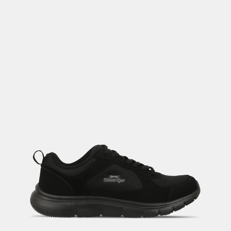 Image of Slazenger Force Mesh Junior Boys Trainers Runners 3 (35.5) Black 04701903230