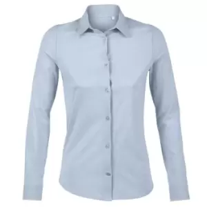 Image of NEOBLU Womens/Ladies Balthazar Jersey Long-Sleeved Shirt (L) (Soft Blue)