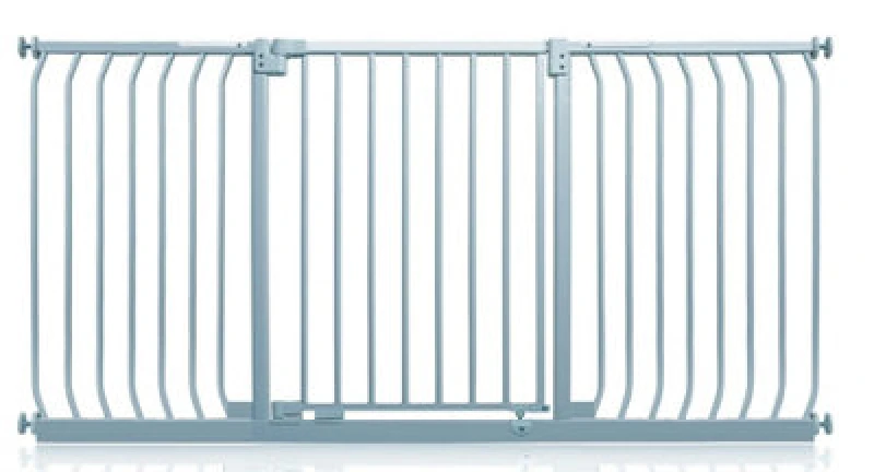 Image of Safetots Elite Pressure Safety Gate, 170Cm - 179Cm, Matt Grey, Pressure Fit Stair Gate