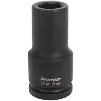 Image of Sealey 3/4" Drive Deep Hexagon Impact Socket Metric 3/4" 21mm