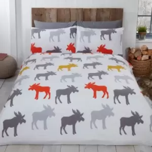 Image of Rapport Home Furnishings Rapport Home Moose Duvet Set Orche Single