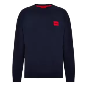 Image of Hugo Spliced Logo Sweatshirt - Blue
