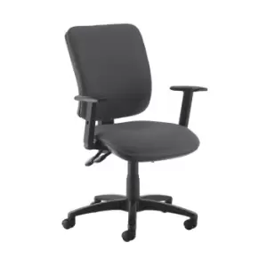 Image of Dams MTO Senza High Back Operator Chair with Adjustable Arms - Panama Red