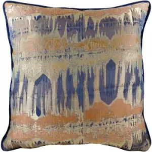 Image of Evans Lichfield - Inca Jacquard Cushion 43x43cm Royal - Royal