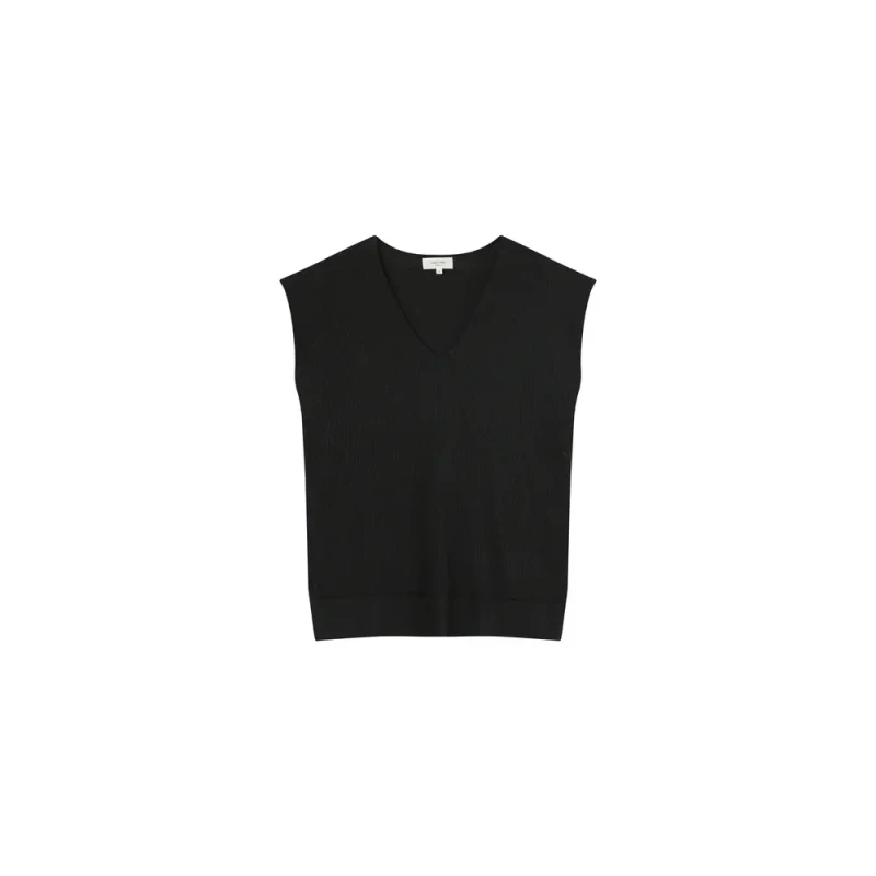Image of Grace & Mila Womens sleeveless sweater Grace & Mila Macchiato Noir Female S