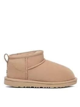 Image of UGG Classic Ultra Mini Boot, Beige, Size 1 Older