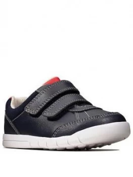 Image of Clarks Toddler Boys Strap Plimsolls - Navy