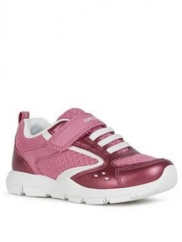 Image of Geox Girls Torque Trainers - Fuchsia