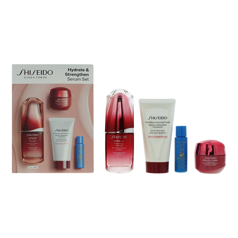 Image of Shiseido Ultimune Hydrates Strenghten Serum set x 4