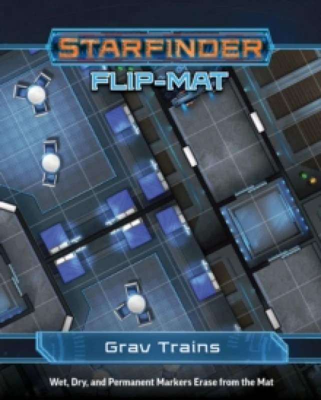 Image of Starfinder Flip-Mat: Grav Trains Paperback / softback