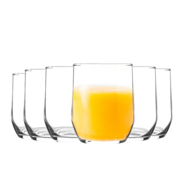 Image of LAV Sude Whisky Glasses - 315ml - Clear - Pack of 6 Clear unisex