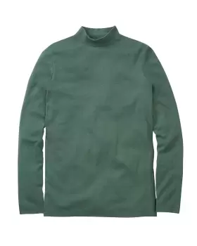 Image of Cotton Traders Long Sleeve Turtleneck Base Layer in Green