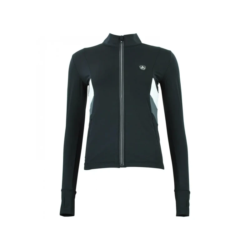 Image of Womens full-zip 1st skin T-Shirt Peak Mountain Noir Female M