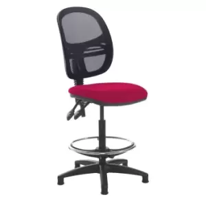 Image of Dams MTO Jota Mesh Back Draughtsmans Chair with No Arms - Ocean Blue