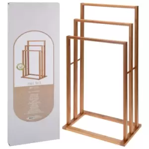 Image of Bamboo Towel Rack Holder