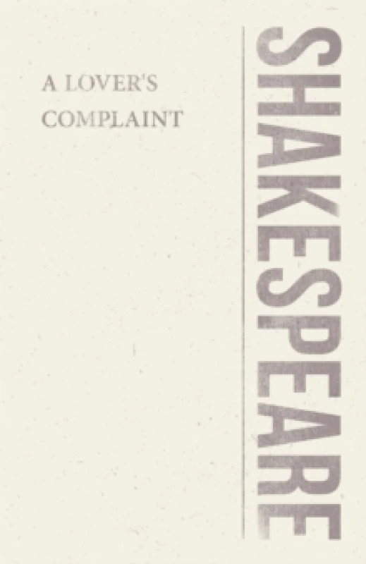 Image of A Lover's Complaint Paperback / softback