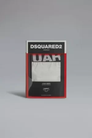 Image of DSQUARED2 Men Twinpack brief White Size S 95% Cotton 5% Elastane