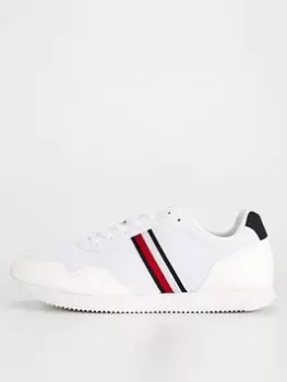 Image of Tommy Hilfiger Core Lo Runner Trainer, White, Size 41, Men