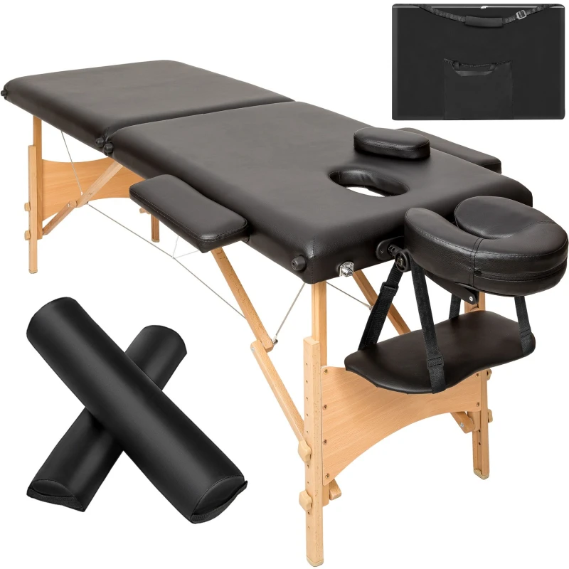 Image of tectake Massage Table Set Freddi in Black Unisex